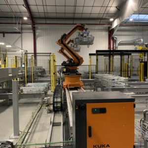 Robots de palettisation, conteneurs fils